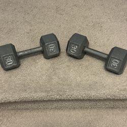 2 - 30lb Dumbbells