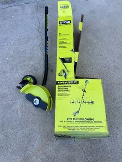 RYOBI Expand-It Universal Straight Shaft Edger Attachment.