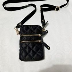 Chico's Black Crossbody Purse 7”