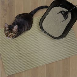 Fresh Kitty Durable XL Jumbo Foam Litter Mat – BPA and Phthalate Free, Water Resistant, Traps Litter from Box, Scatter Control, Easy Clean Mats 40"x25