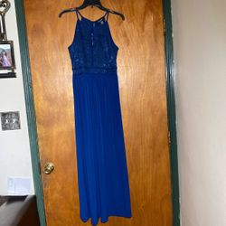 Royal blue formal dress