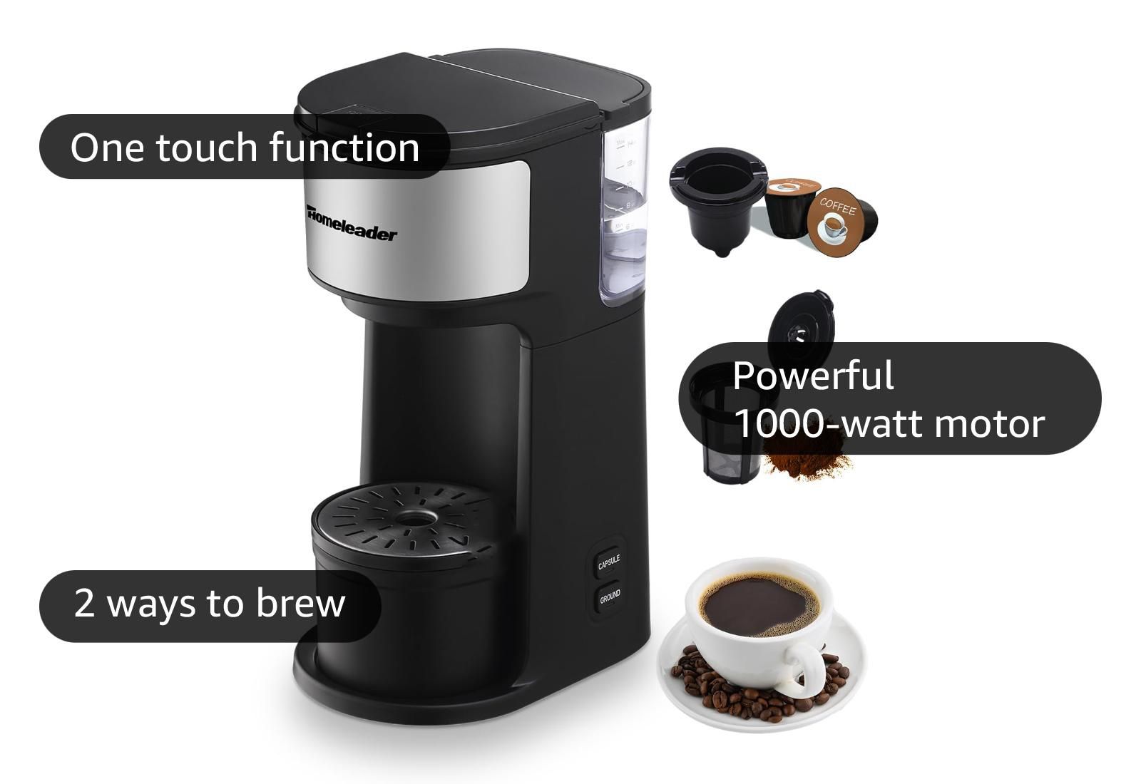 Versatile Brew Master: Homeleader’s K-Cup & Ground Coffee Machine