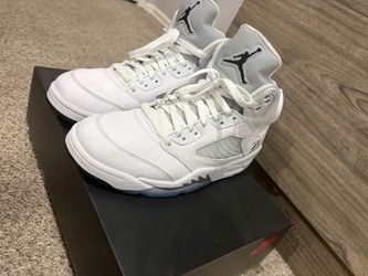 Jordan 5 white metallic