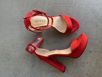 Red GUESS heels
