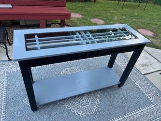 Console Table / Accent Table - Restored - Glass Top