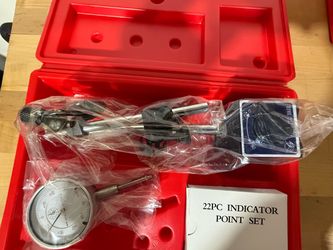 22PC Dial Indicator Point Set with Magnetic Base