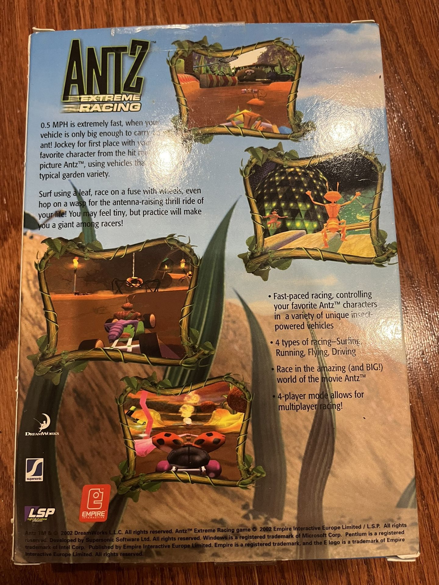 Antz Extreme Racing PC CD-ROM Windows 98 2000 XP Vintage Retro