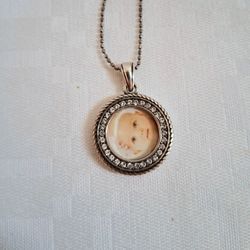 Brighton Memento Necklace And Circle Photo Charm