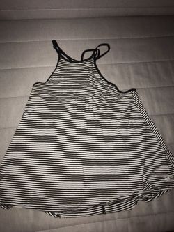 Black Striped halter top
