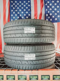 ✅ 2 of Same Brand Used Tires 245/40RF21 BRIDGESTONE ALENZA AS02 RUN FLAT 245 40 21