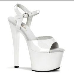 Pleaser Stilettos White Size 10 