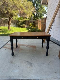 Small Solid Wood dining table with small drawers