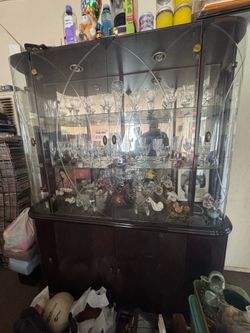 Dining room china pantry cabinet