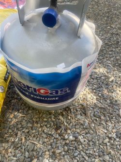 gas tank with propane gas