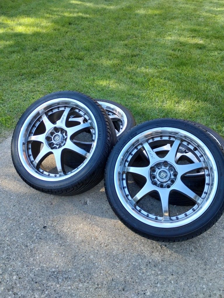 RIMS WHEELS 225/40/18 BOLT PATTERN 5X114- 5X100