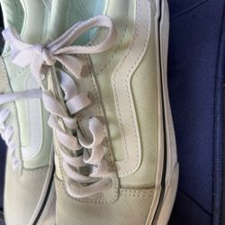 Vans shoes light mint color good condition size 5.5 