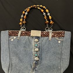 Denim Blue Jean Handbag