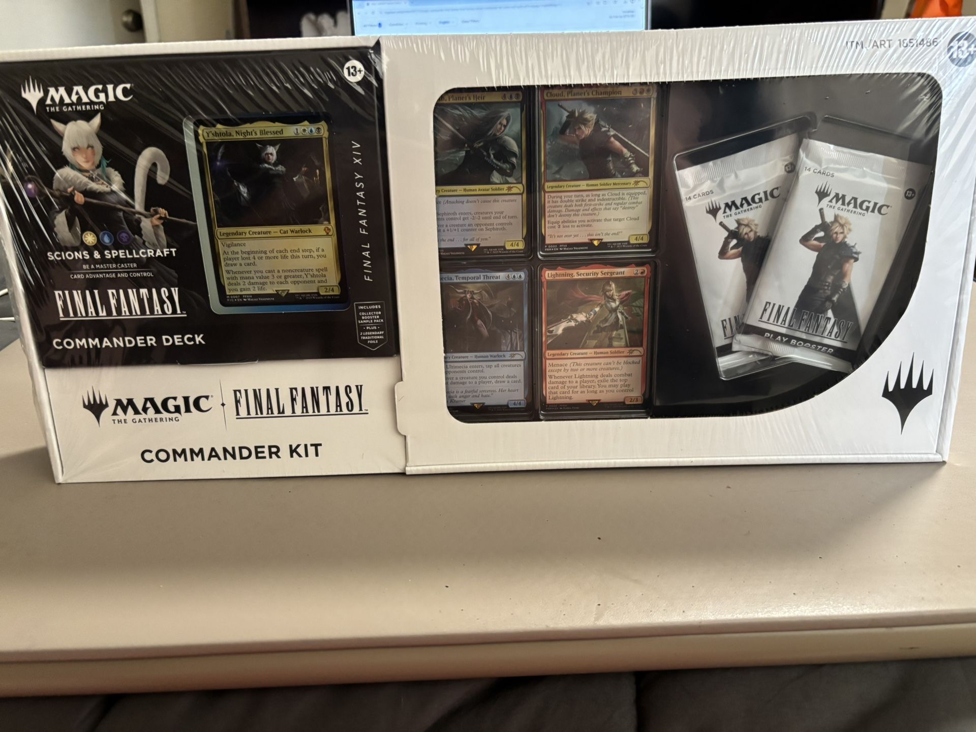 UNOPENED Final Fantasy Costco Exclusive Commander Kit
