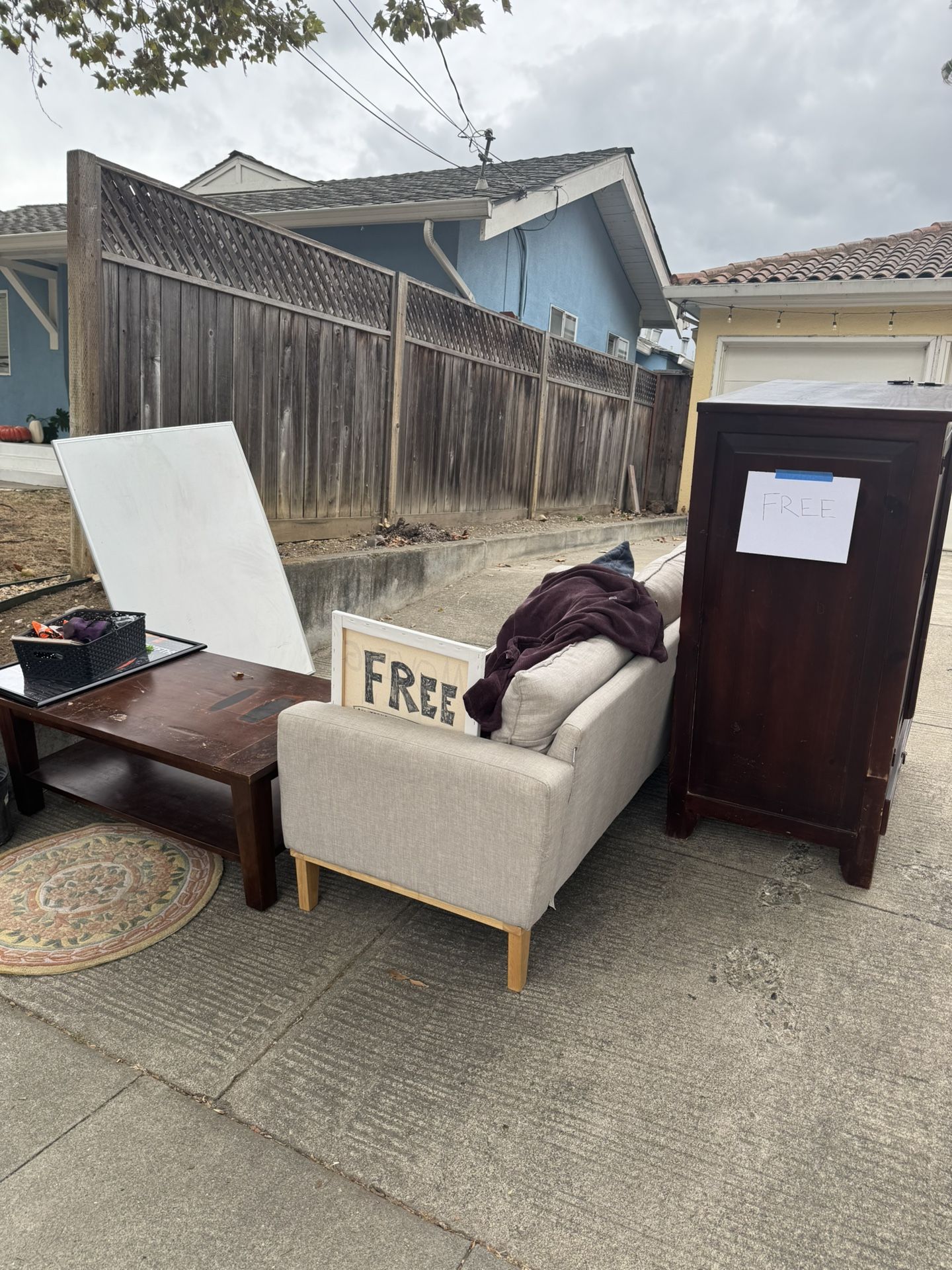 Free Couch, Table & Armoire + $100 for Pickup