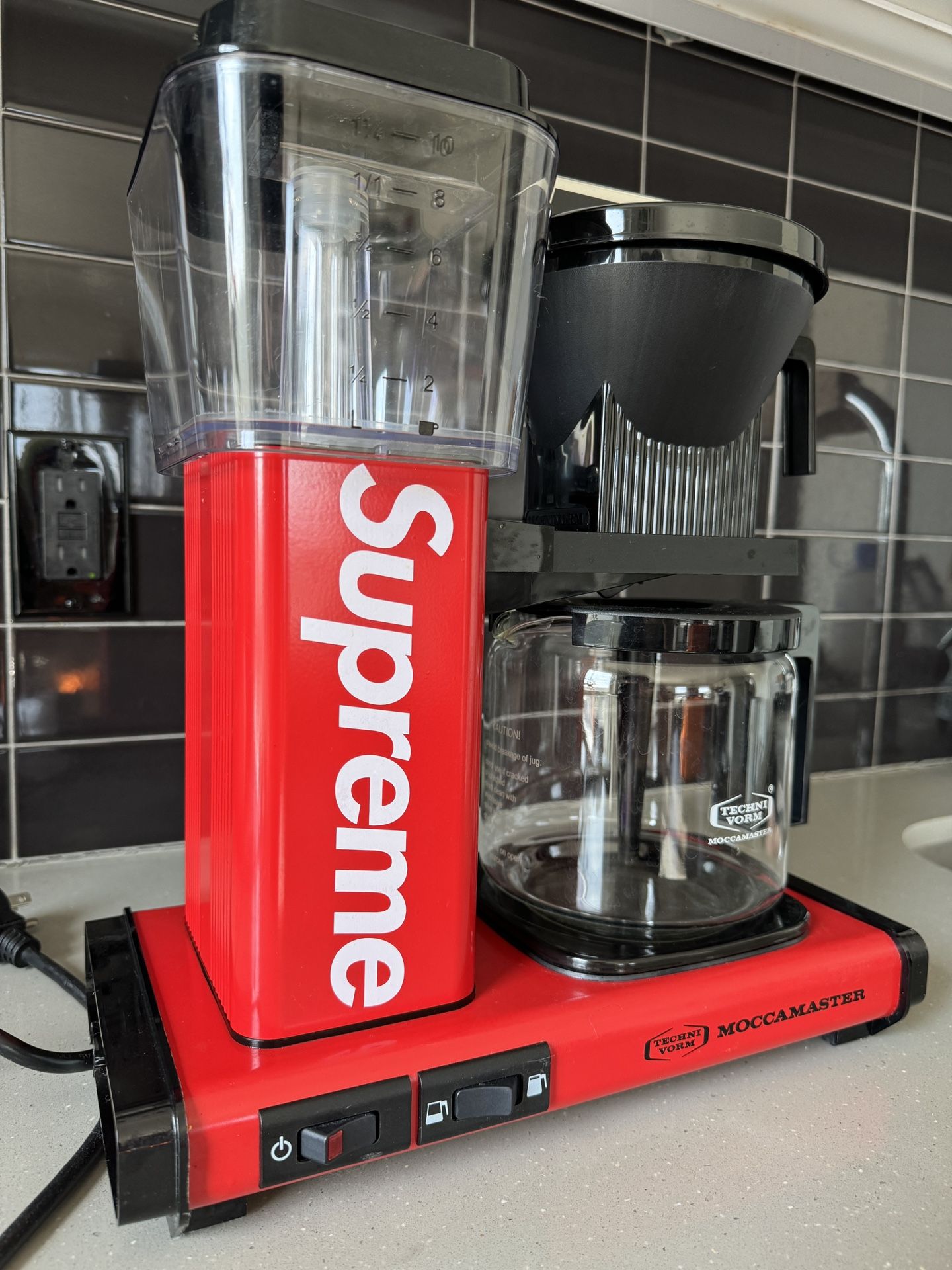 Supreme X Moccamaster coffee maker