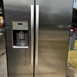 General Electric Side-by-Side Stainless Steel Refrigerator