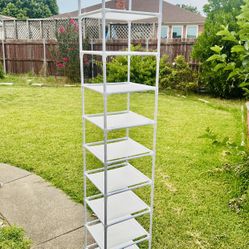 10 Tier LIGHTWEIGHT Shoe Rack Shelves Storage Organizer for Space Saving Corner Entryway Size Length 12",  Width 12", Height 67" New Condition 