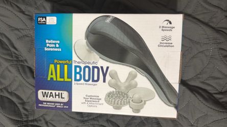 Wahl All body massager 2-speed with 4 attachment options!
