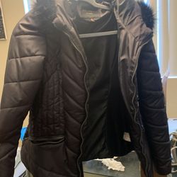 Black Jacket Puffy Size M