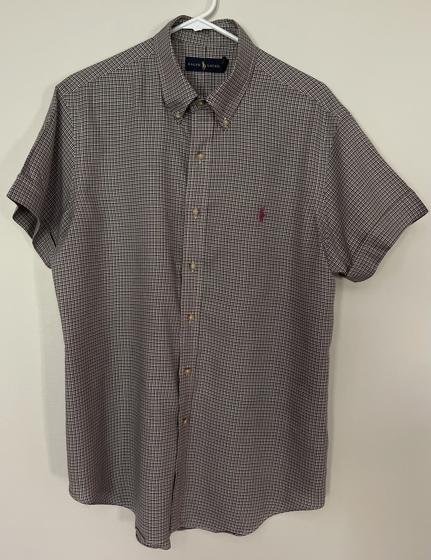 Ralph Lauren short sleeve dress shirt size L