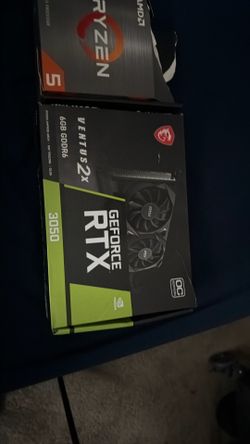 GeForce RTX 3050 6GB DDR6 and AMD Ryzen 5500 6 core