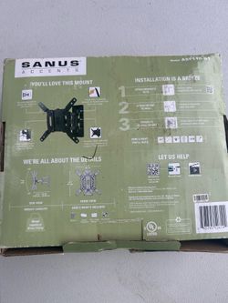Sanus Accents Full-Motion TV Wall Mount – Model ASF110-B1 for 13”–32” TVs