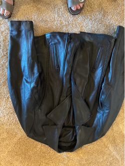 Women’s leather riding jacket