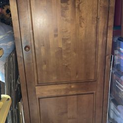 Solid Wood Computer Armoire Cabinet $30