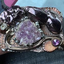 Fired Fantasies Artist Designed fired ceramic brooch pin gems l of a kind