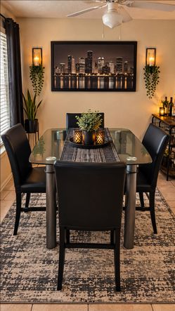 Glass Table Bar Height