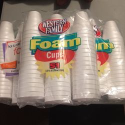(7) Packages  Foam Cups $10