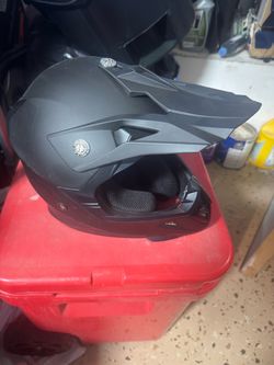 Matte Black Motocross Off-Road Helmet