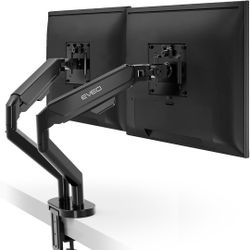 Premium Dual Monitor Mount Vesa Bracket 14-32” Full Motion, Adjustable Height