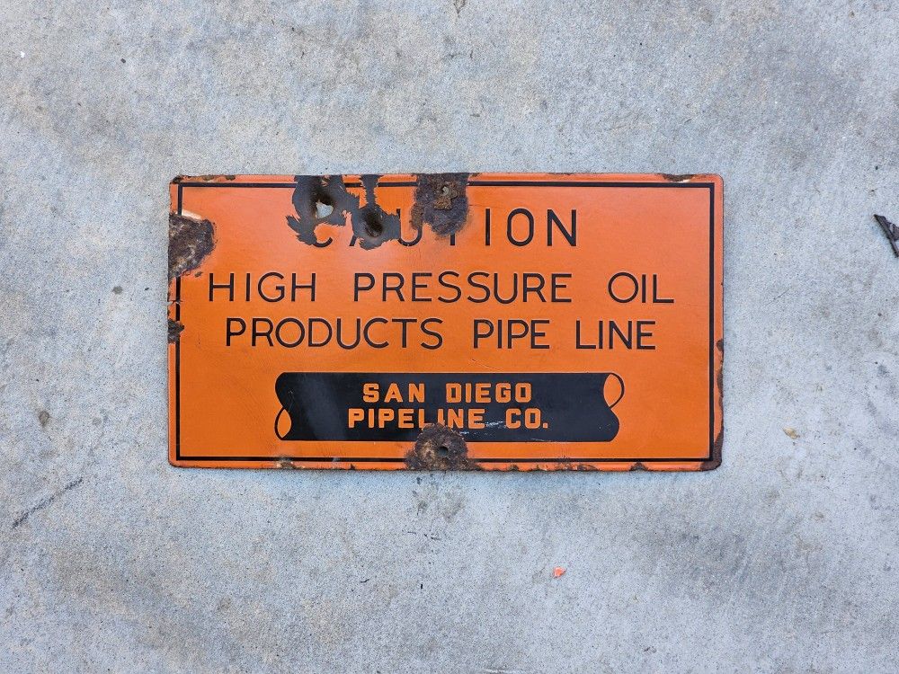Vintage porcelain sign.
