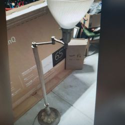 Vintage Swing Arm Lamp, Needs Brass Cleaned 