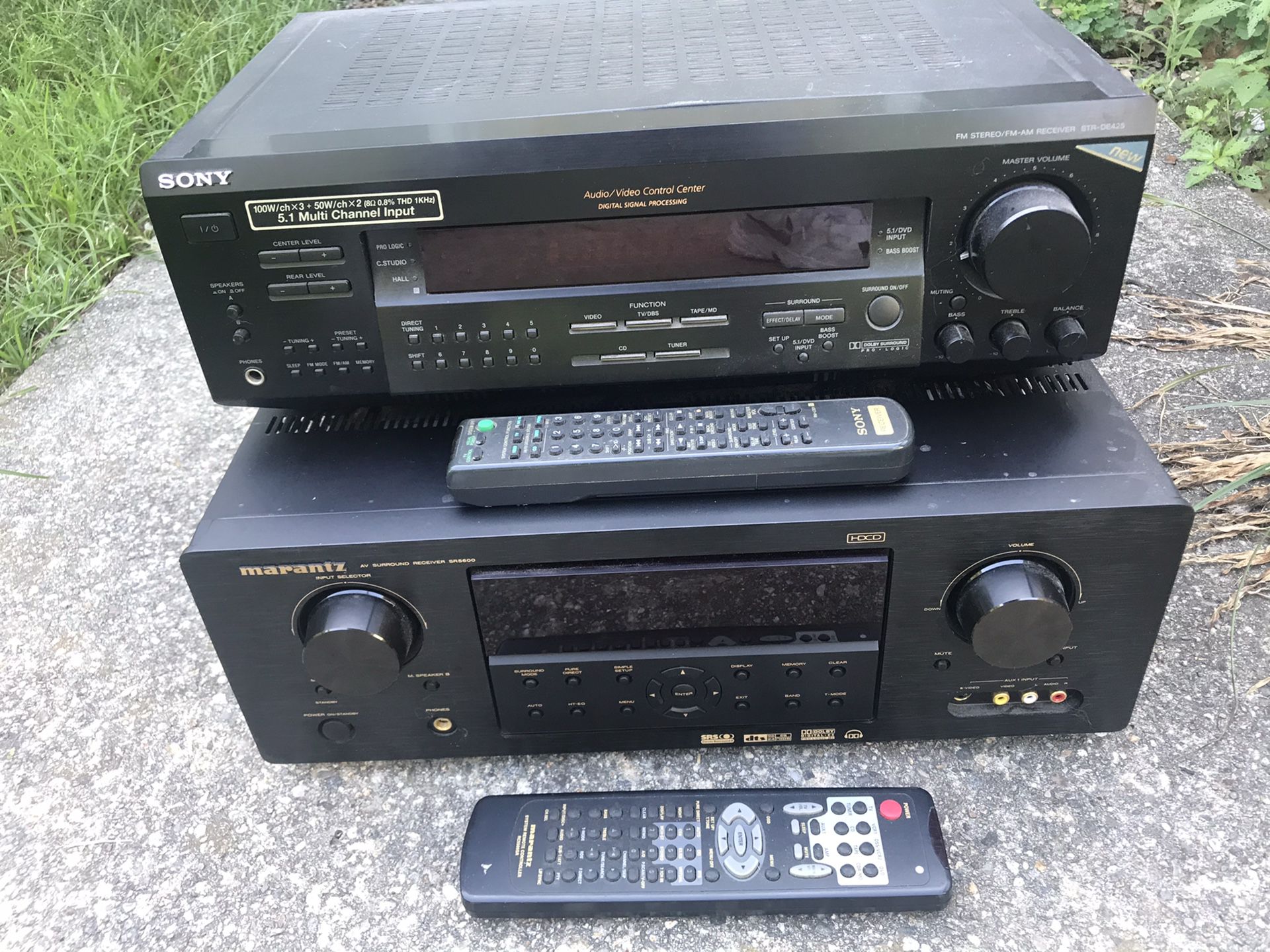2 AN Receivers - Old School - Pre-HDMI