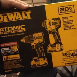 DeWalt Atomic Compact Series 20 Max v Brushless Drill And Impact Drill 