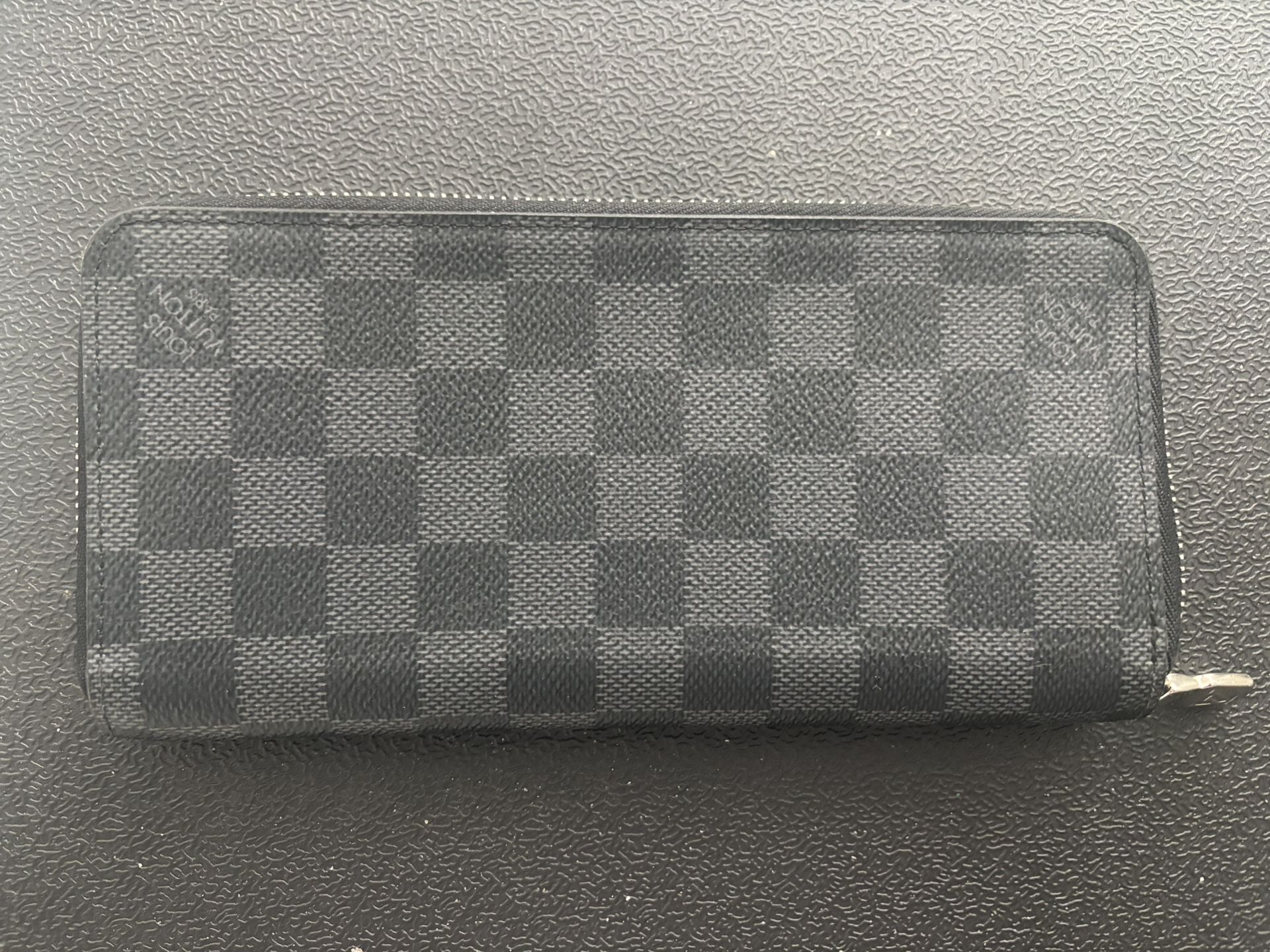 Louis Vuitton Graphite Long Wallet - Black & Gray Checkerboard Men’s 