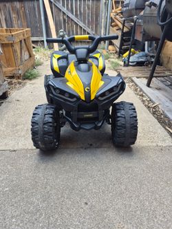 Kids Electric Ride-On ATV Yellow and Black