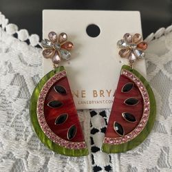Watermelon Pierced Earrings by Lane Bryant