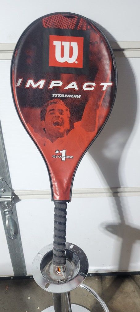 Wilson Tennis Racket Impact Titanium L3 4 3/8 Power Bridge Soft Shock w/ Cover