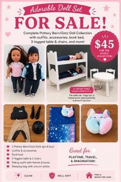 Pottery Barn / Gotz Dolls & Accessories