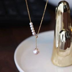 Non-nucleus Pearl Necklace 6-7mm & 8mm