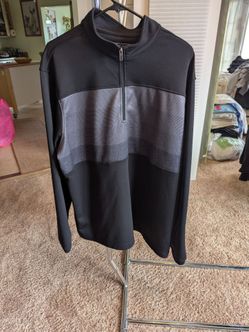 Pebble Beach Long Sleeve Half Zip Up Jacket, Size XL