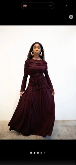 RIMI Draped Maxi Dress (2Piece)